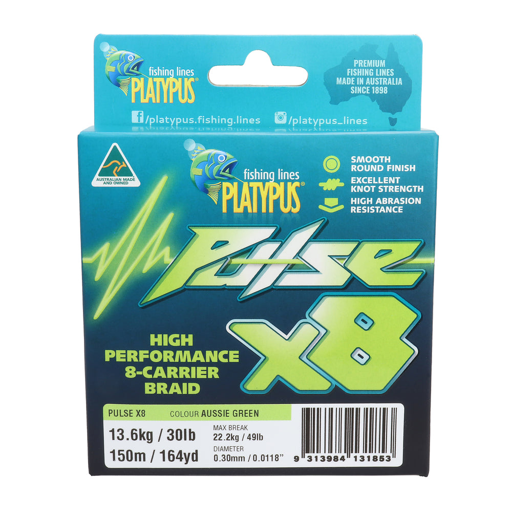 PLATYPUS PULSE X8 BRAID - 300M - REEL 'N' DEAL TACKLE