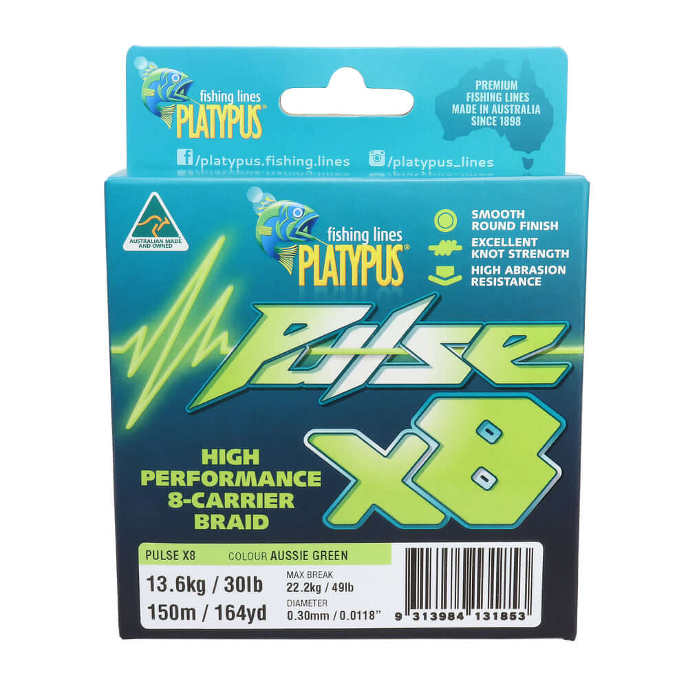 PLATYPUS PULSE X8 BRAID - 300M - REEL 'N' DEAL TACKLE