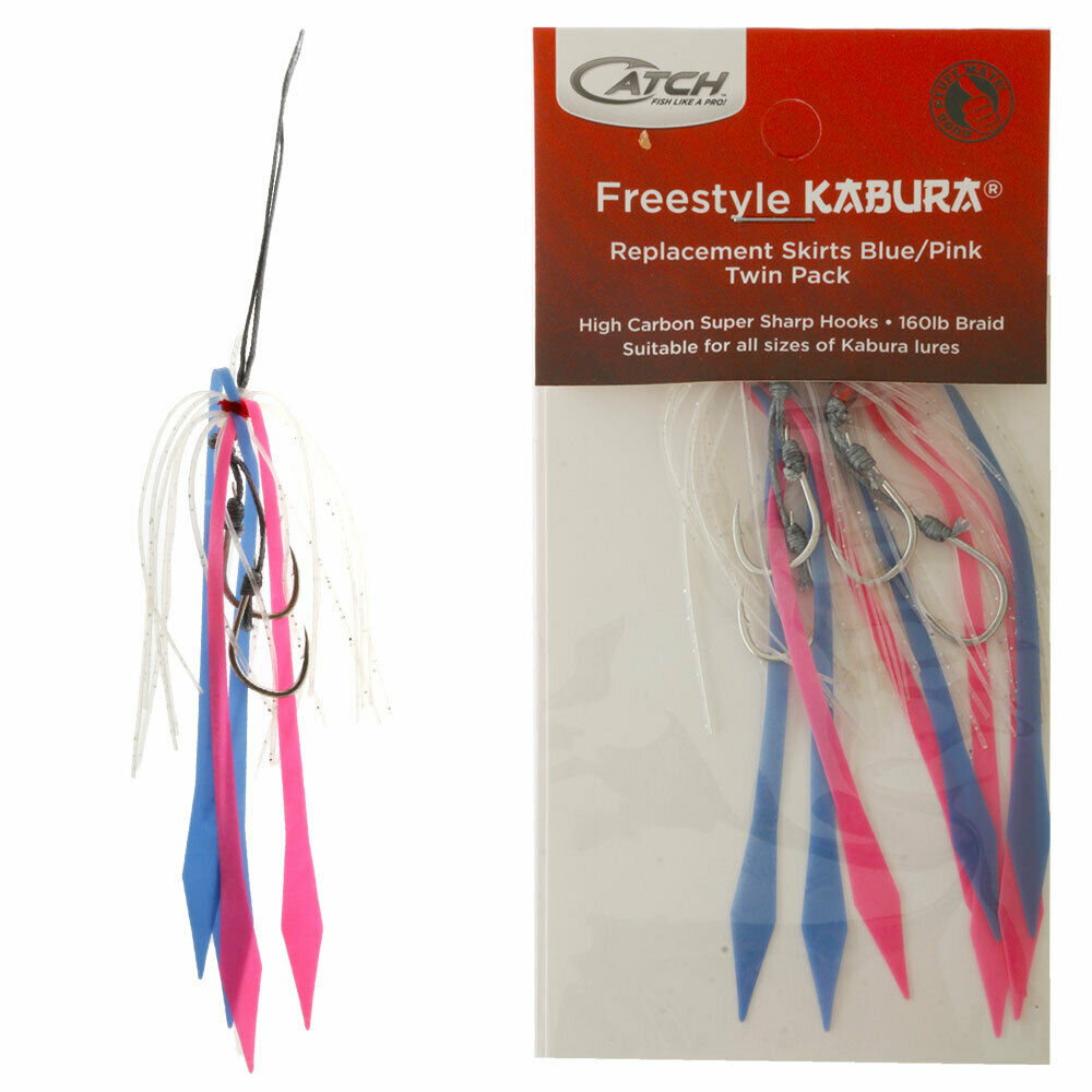 CATCH KABURA REPLACEMENT SKIRT TWIN HOOK SIZE 1 - REEL 'N' DEAL TACKLE