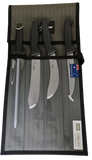 SICUT KNIFE PACKAGE 5 PIECE BLACK HANDLES - REEL 'N' DEAL TACKLE