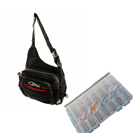 CATCH PRO J SHOULDER TACKLE WITH BONUS LURE PACK - REEL 'N' DEAL TACKLE