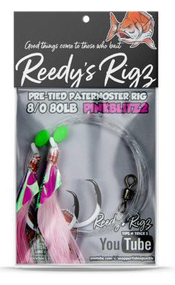 REEDYS RIGS PATERNOSTER SNAPPER RIGS 6/0 - REEL 'N' DEAL TACKLE