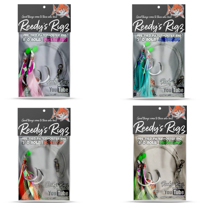 REEDYS RIGS PATERNOSTER SNAPPER RIGS 8/0 - REEL 'N' DEAL TACKLE