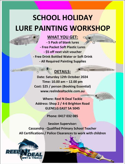 School Holiday - Lure Painting Workshop DATE CHANGED