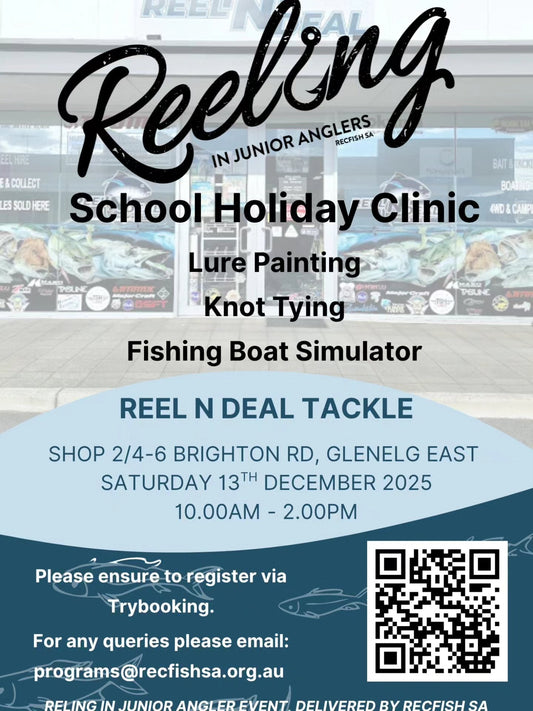 SCHOOL HOLIDAY WORKSHOP - Lure Painting, Knot Tying, Fishing Simulator
