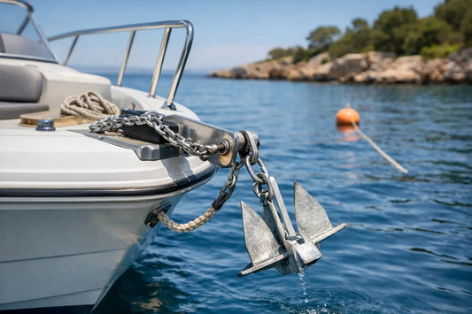 Small Boat Anchor Setup Example for Safer Holds