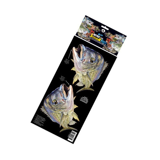 Retro Style Sticker Fish Bream