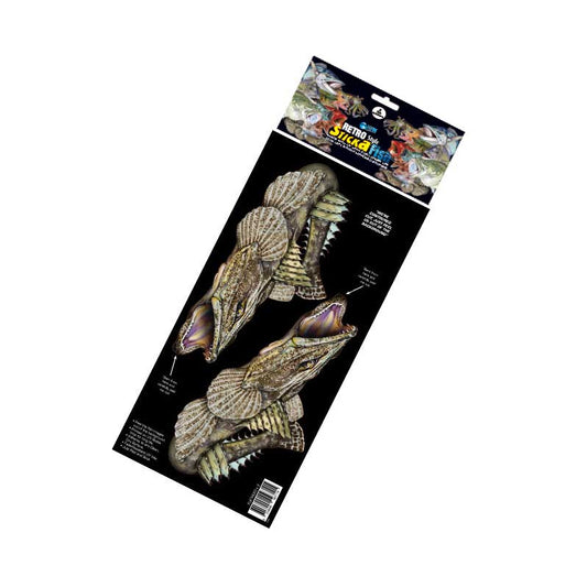 Retro Style Sticker Fish Flathead