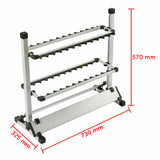 Aluminium Rod Holder Storage Rack