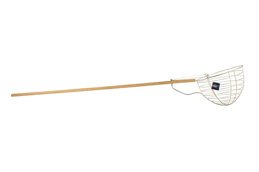 Fishteck Stainless Steel Crab Scoop Net with Wooden Handle