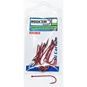 Hookem Long Shank Bait Holder Hook - Choose Size