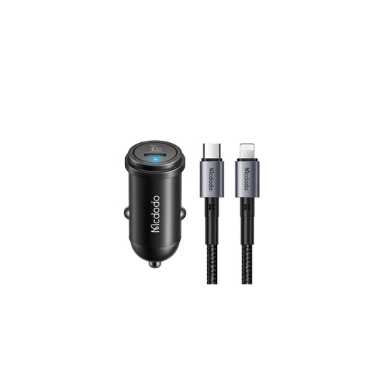 McDodo 30w PD USB-C Car Charger with 1.2m USB-C to Lightning
