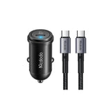 MCDodo 30w PD USB-C Car Charger with 1.2m USB-C to USB-C Cable