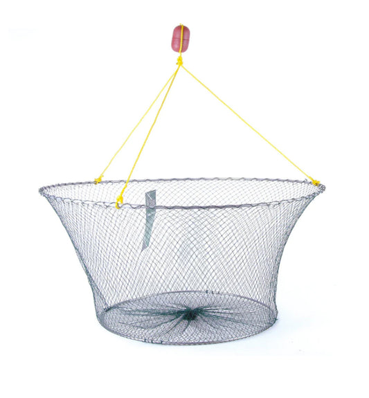 Spearfishing Net Bag Mesh，Portable Fishing Net Fsih Basket ，Fishing Landing  Net Fsih Cage，for Diving and baitcaster Fishing,Fishermen Crawfish Fishing