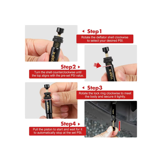 X-Bull 4PC Automatic Tyre Deflators