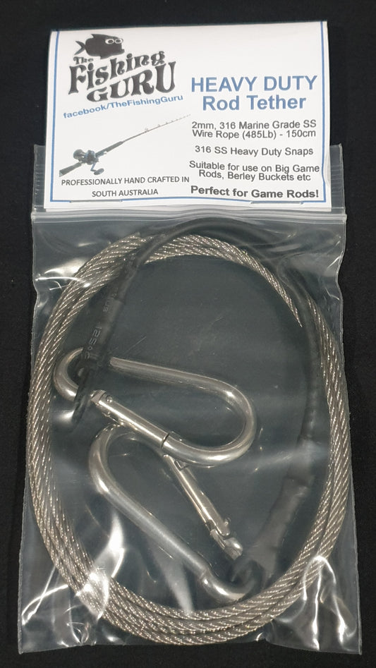 HEAVY DUTY GAME FISHING ROD LEASH - REEL 'N' DEAL TACKLE