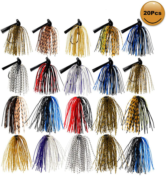 BASS JIGS KIT - 20PCS - REEL 'N' DEAL TACKLE