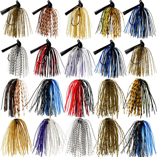 BASS JIGS KIT - 20PCS - REEL 'N' DEAL TACKLE
