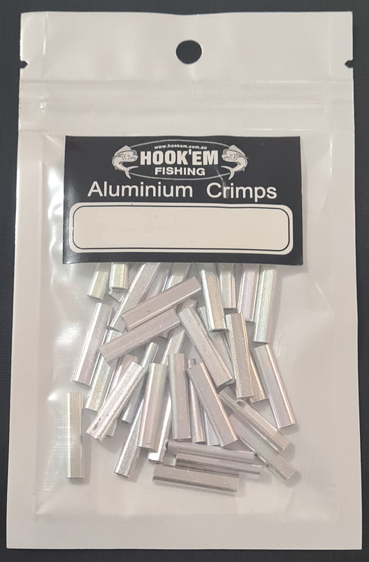 HOOKEM ALUMINIUM CRIMPS - 40 PACK - REEL 'N' DEAL TACKLE