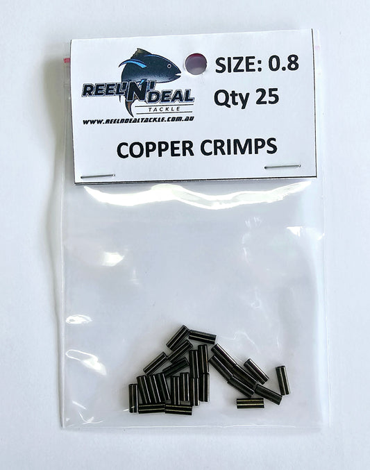 Double Copper Crimps 25 Pack