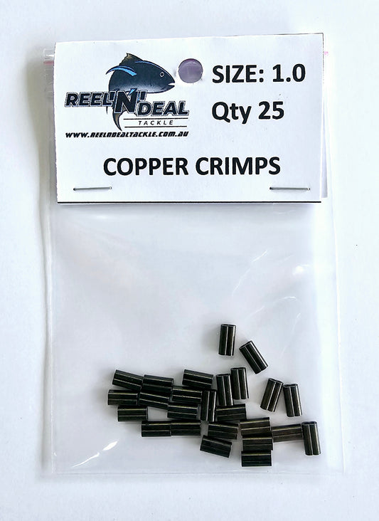 Double Copper Crimps 25 Pack