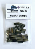Double Copper Crimps 25 Pack