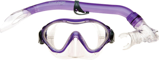 Mirage Goby Kids Silitex Mask & Snorkel Set Purple