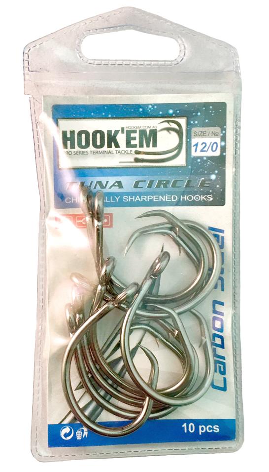 TUNA CIRCLE HOOKS 12/0 - 10 PIECES / PACK - REEL 'N' DEAL TACKLE