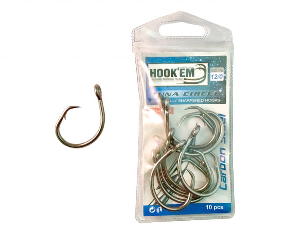 Hookem Tuna Circle Hooks 12/0 10 Pack – REEL 'N' DEAL TACKLE