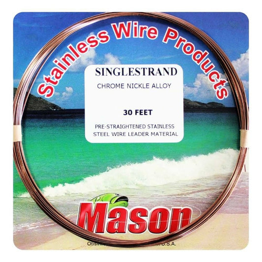 MASON SINGLE STRAND WIRE LEADER - REEL 'N' DEAL TACKLE