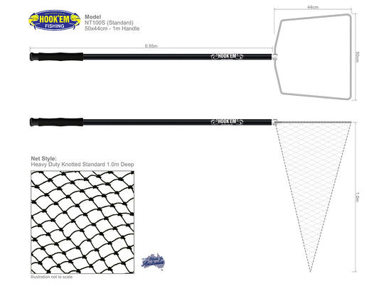 HOOKEM LANDING NET - NT100S - REEL 'N' DEAL TACKLE