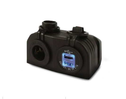 DNA Heavy Duty Twin Surface Mount Accessory & Dual USB Sockets - PA401