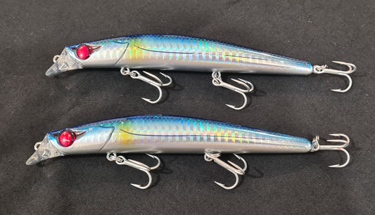 D-KILLER'S HARYU MINNOW LURES 125MM FLOATING - 2 LURE PACK - REEL 'N' DEAL TACKLE