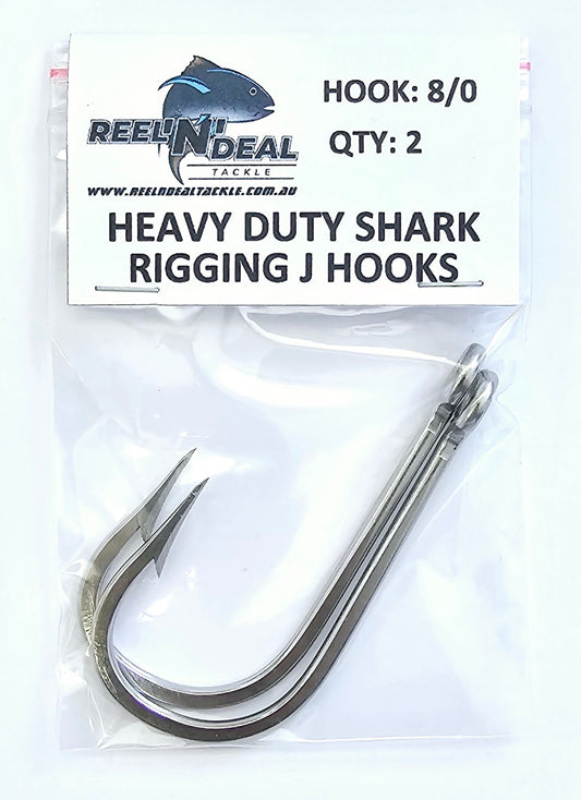 Shark Stainless Steel Rigging J Hooks 8/0