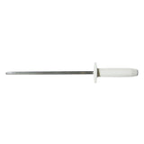 Sicut Sharpening Steel - Medium 10″ Rod With White Handle