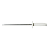Sicut Sharpening Steel - Medium 10″ Rod With White Handle