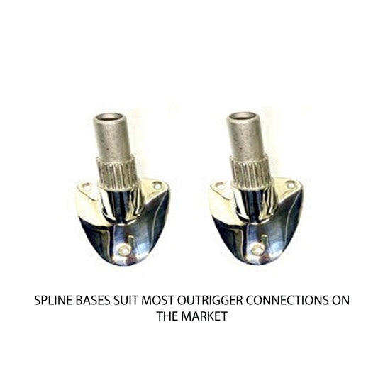 HOOKEM SPLINED OUTRIGGER ****BASES ONLY**** - REEL 'N' DEAL TACKLE