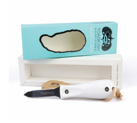 Toad Fish Oyster Knife White