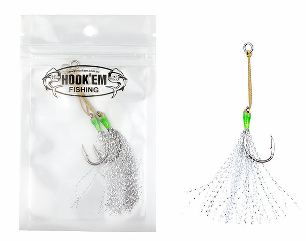 JIG ASSIST - 2/0 60MM KEVLAR BRAID 100LB - 2 PACK - REEL 'N' DEAL TACKLE