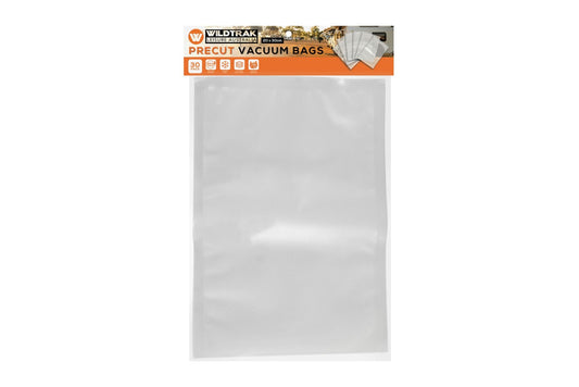 WILDTRAK VACUUM BAGS PRECUT 20 x 30cm 30pk - REEL 'N' DEAL TACKLE