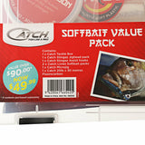 CATCH LIVIES SOFTBAIT VALUE PACK WITH TACKLE BOX - REEL 'N' DEAL TACKLE