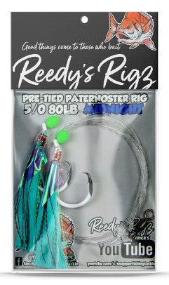 REEDYS RIGS PATERNOSTER SNAPPER RIGS 5/0 - REEL 'N' DEAL TACKLE